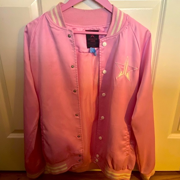 Jeffree star pink members only jacket just dry cleaned perfect condition. - Picture 1 of 9